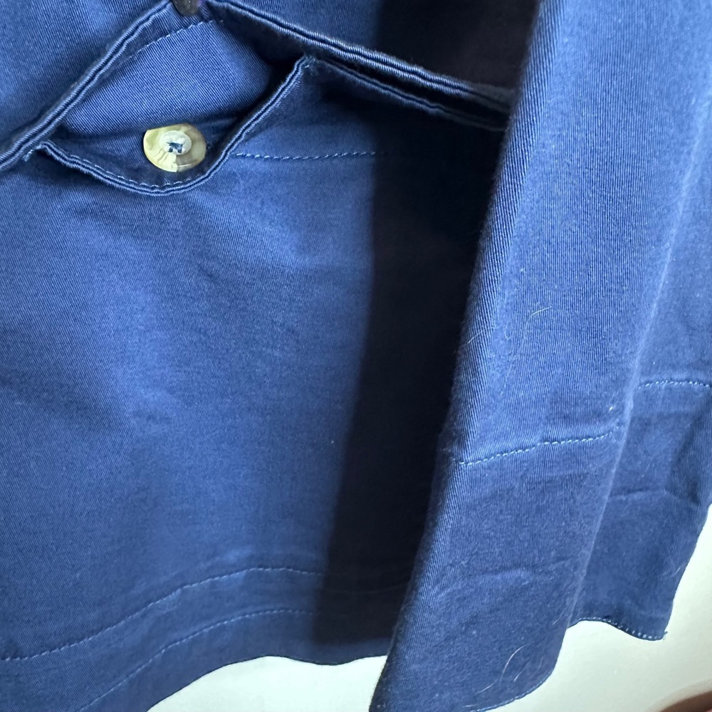 Lole Barn‎ Jacket Navy Blue Utility Drawstring Cotton Elastane Size 10 - Picture 7 of 8